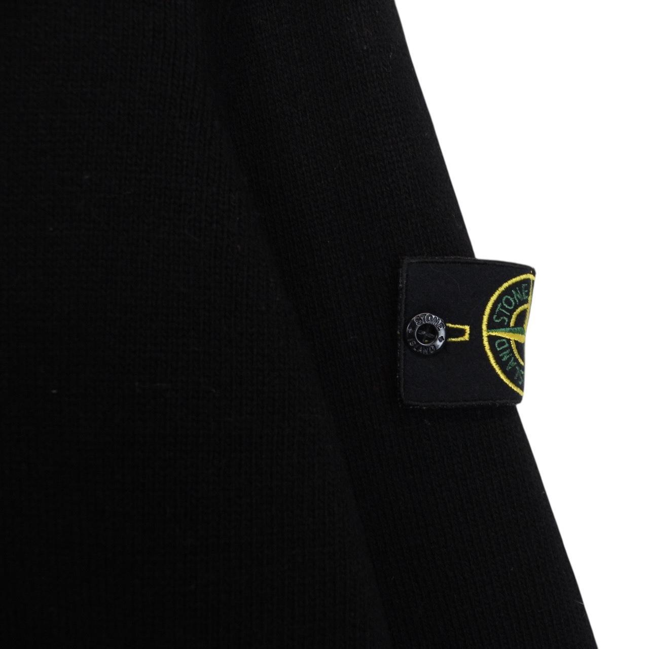 Stone Island Black Wool Knit Jumper