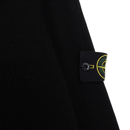 Stone Island Black Wool Knit Jumper