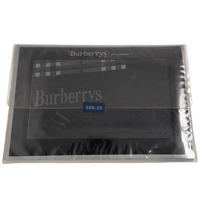 Vintage 90s Burberry Navy Blue Nova Check Cotton Square Scarf