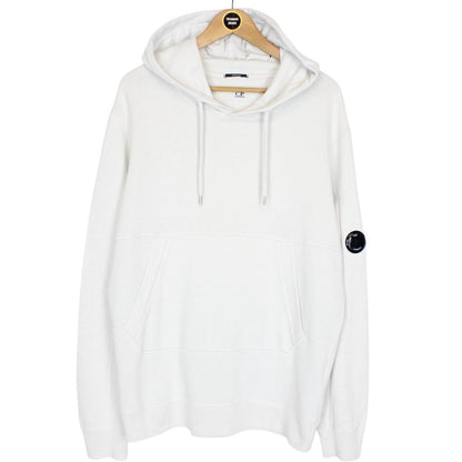 CP Company Pale Blue Resist Dyed Cotton Lens Hoodie Jumper