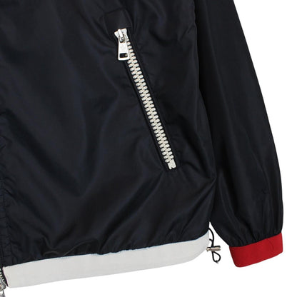 Moncler Alshat Navy Blue Full Zip Nylon Windbreaker Jacket