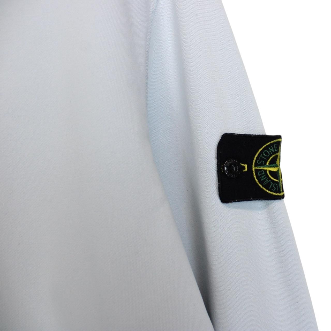 Stone Island SS 2021 Light Blue Cotton Sweatshirt Jumper