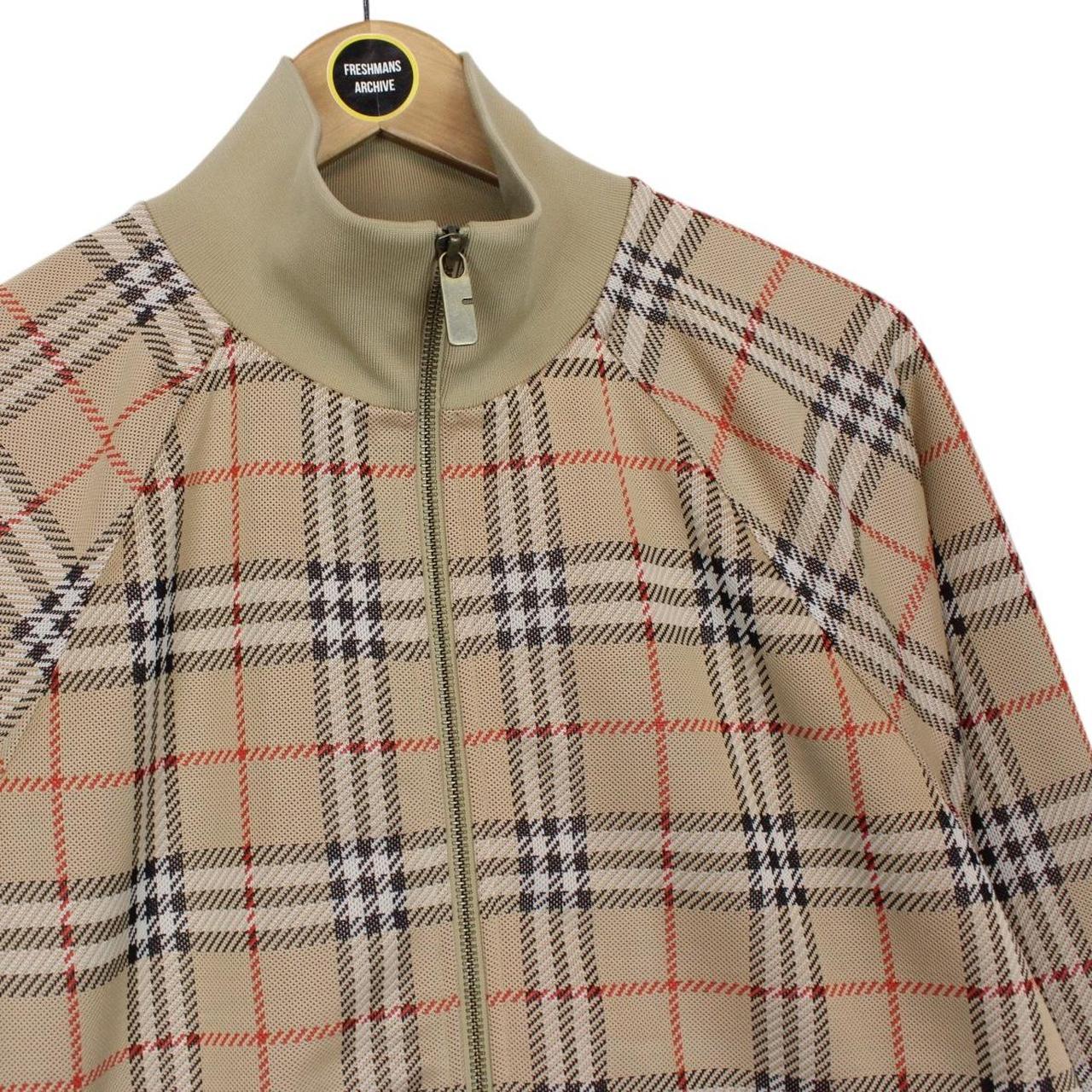 Burberry Sand Brown Nova Check Full Zip Track Jacket
