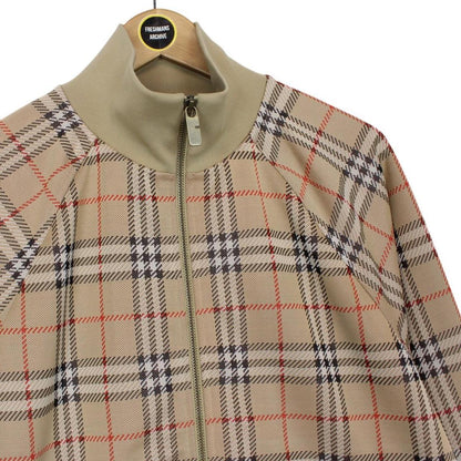Burberry Sand Brown Nova Check Full Zip Track Jacket