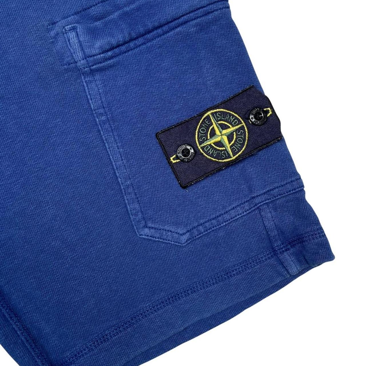 Stone Island SS 2015 Blue Cotton Jogger Shorts