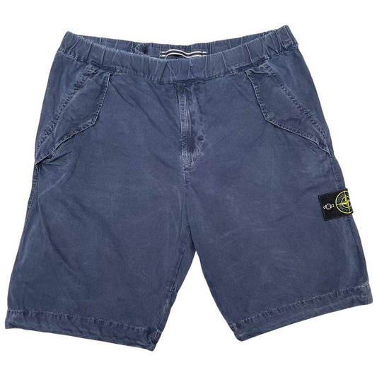 Stone Island SS 2018 Blue Bermuda Cotton Cargo Shorts