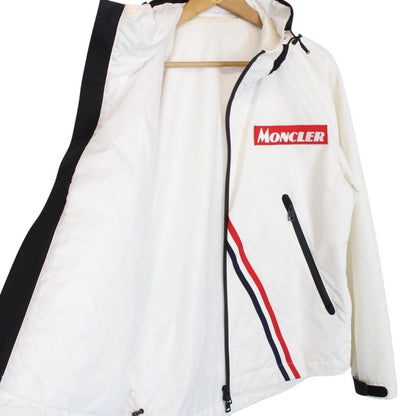 Moncler Trakehner White Full Zip Hooded Jacket