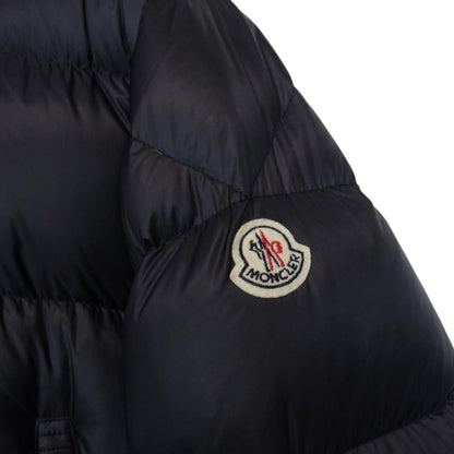 Moncler Pascal Navy Blue Full Zip Hooded Down Puffer Jacket
