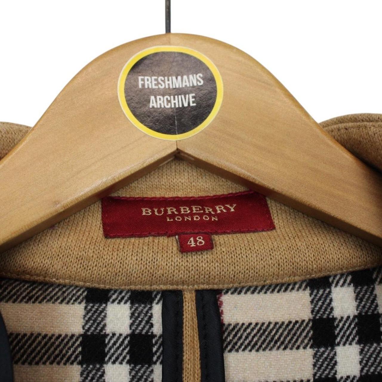 Vintage Burberry London Tan Brown Wool Blend Coat