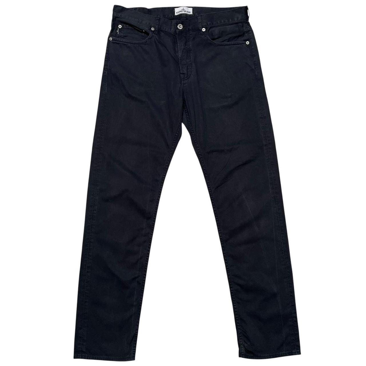 Stone Island SS 2014 Black RE-T Fit Cotton Trousers