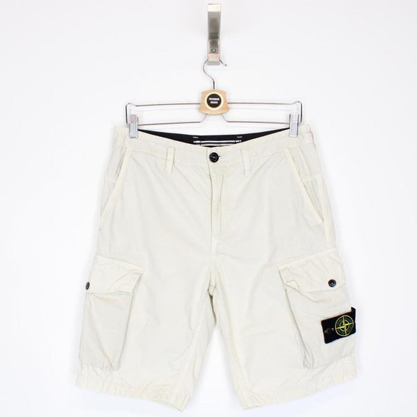 Stone Island SS 2019 Beige Bermuda Cotton Cargo Shorts