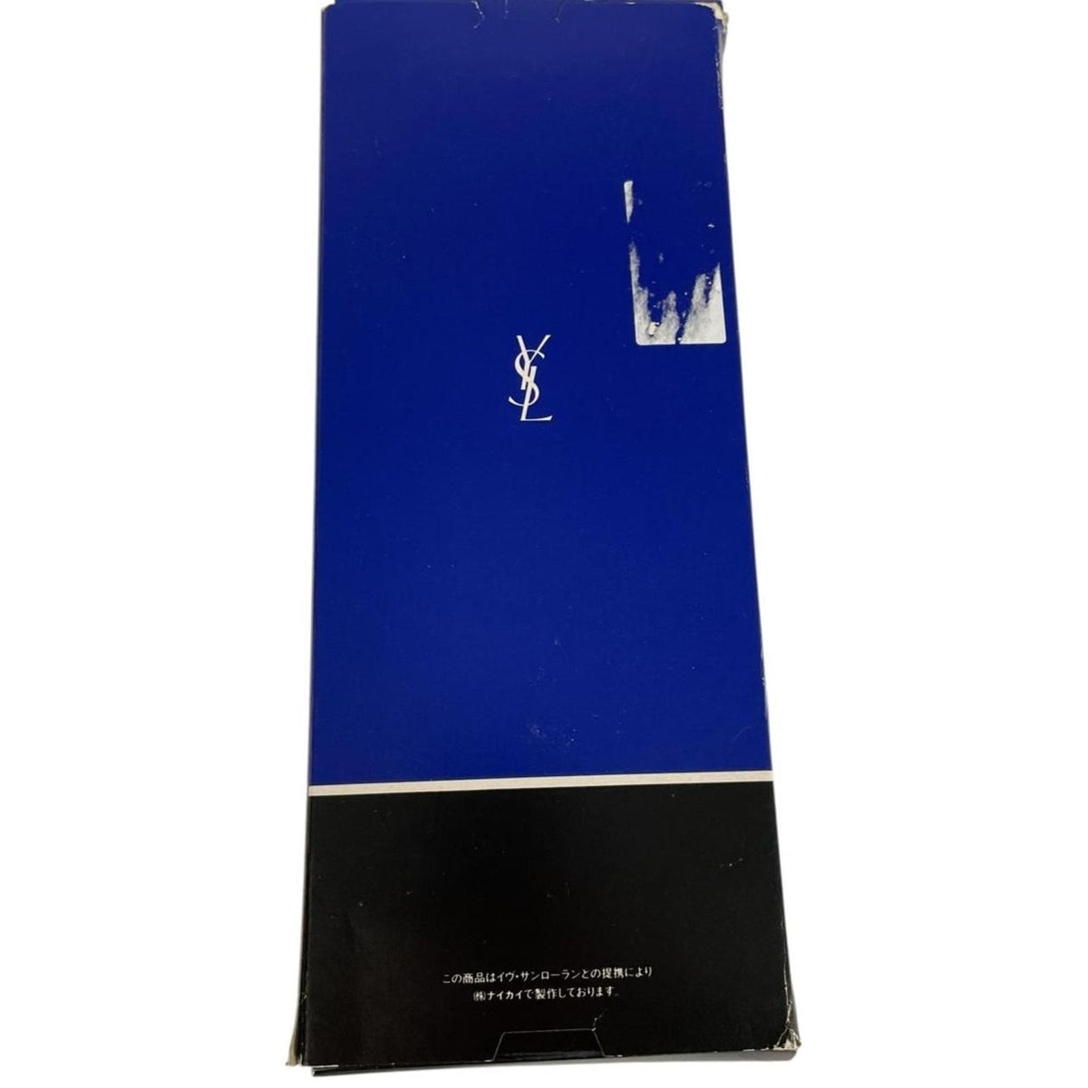 Yves Saint Laurent blue socks with embroidered logo, brand new with tags.