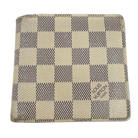 Louis Vuitton Marco Damier Azur Monogram Leather Wallet