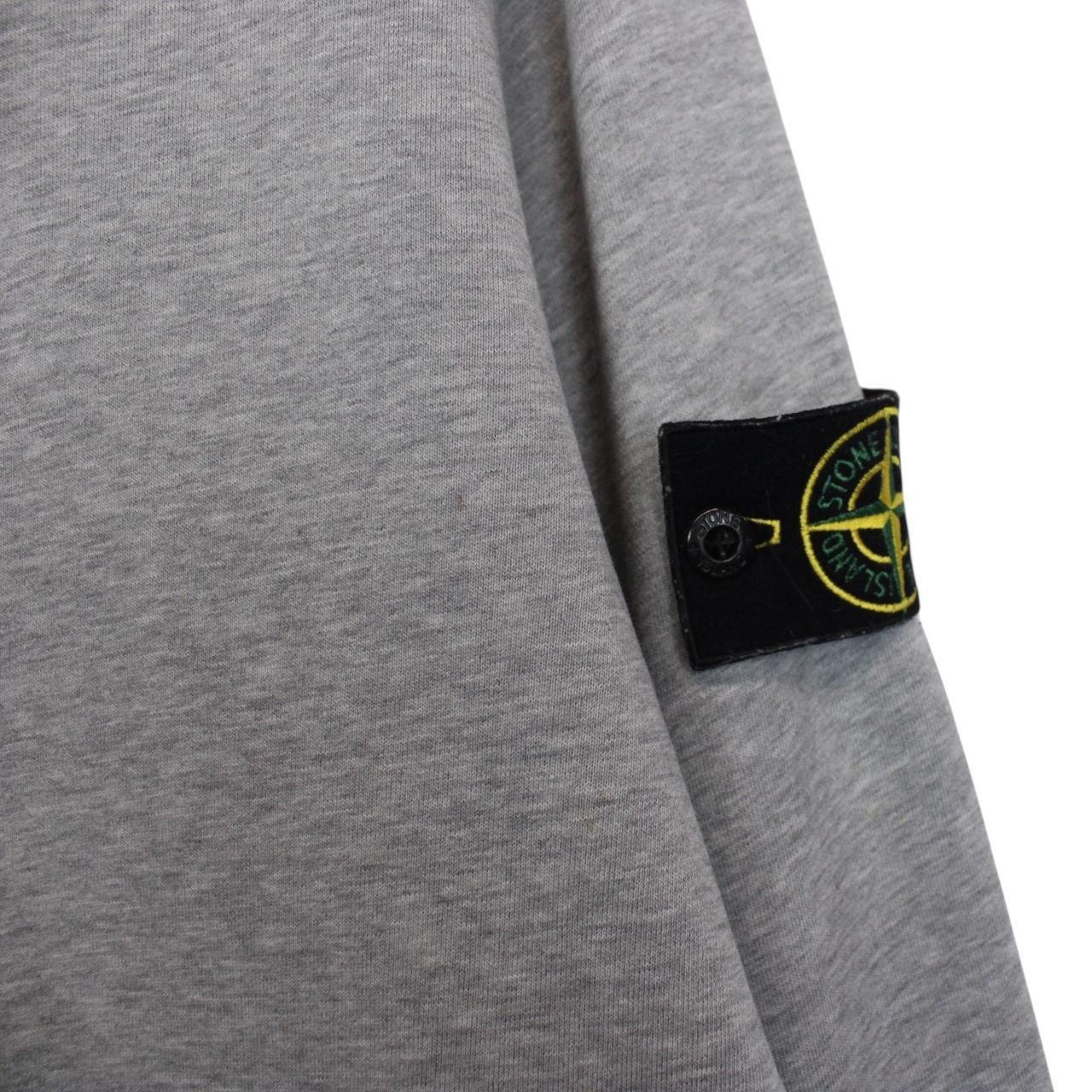 Stone Island AW 2021 Grey Cotton Sweatshirt Jumper