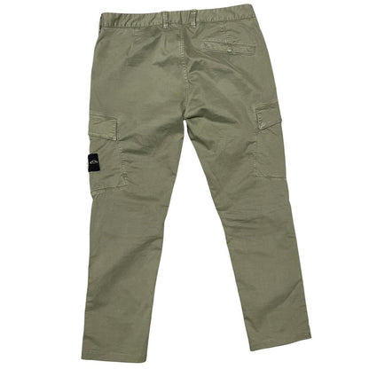 Stone Island Green Skinny Fit Cargo Trousers