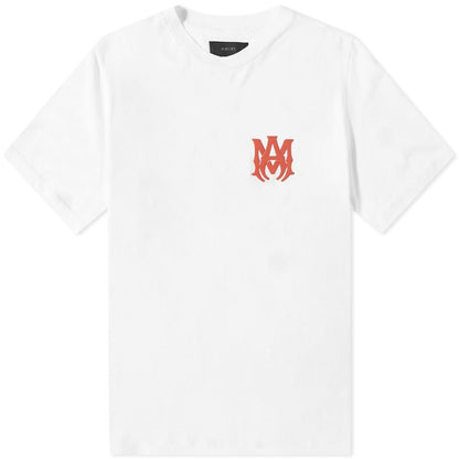 Amiri White and Red Short Sleeve MA Logo Print T-Shirt