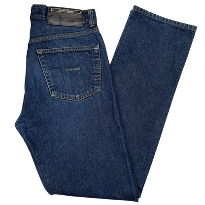 Vintage Stone Island AW 2001 Navy Blue Straight Leg Fit Denim Jeans