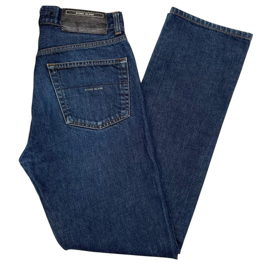 Vintage Stone Island AW 2001 Navy Blue Straight Leg Fit Denim Jeans