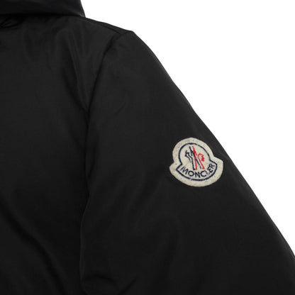 Moncler Amaryllis Black Full Zip Hooded Down Jacket