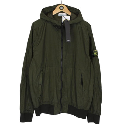 Stone Island SS 2018 Nylon Metal Watro Khaki Green Hooded Jacket