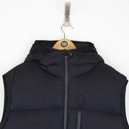 Moncler Tamega Navy Blue Hooded Down Gilet / Bodywarmer