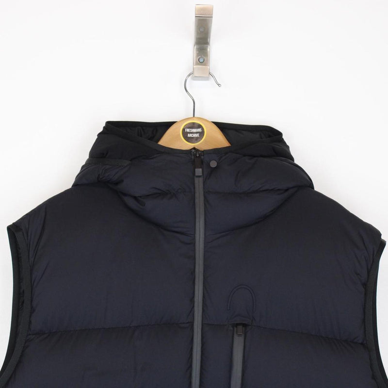 Moncler Tamega Navy Blue Hooded Down Gilet / Bodywarmer