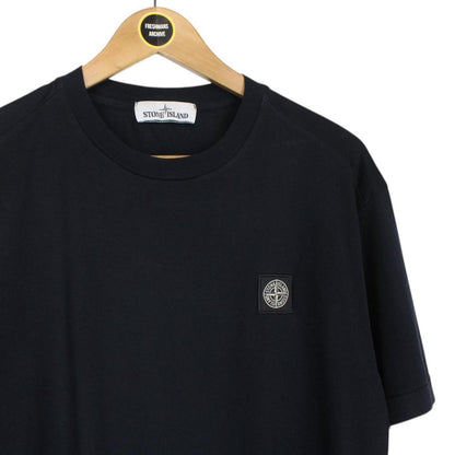 Stone Island Navy Blue Short Sleeve Compass T-Shirt
