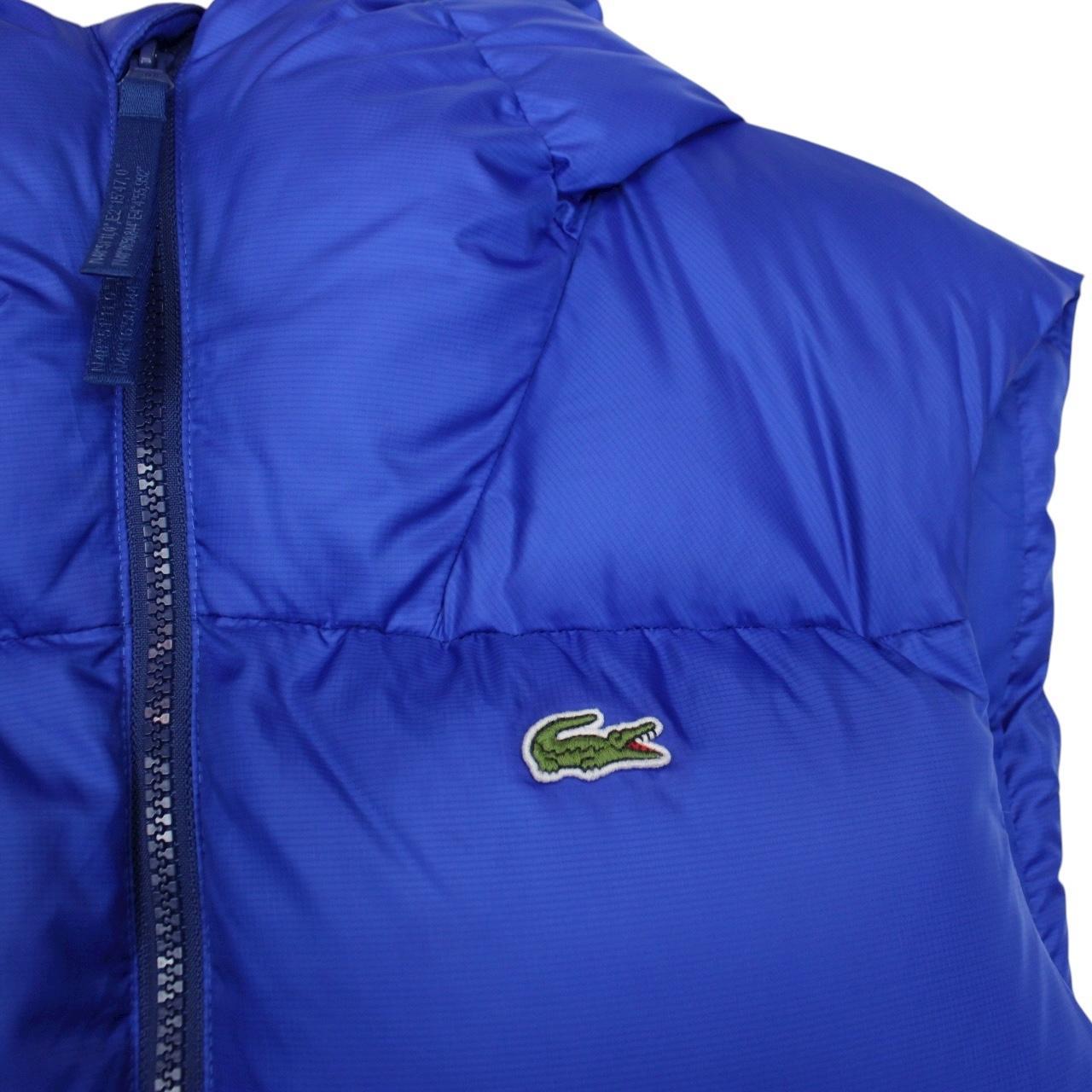 Lacoste Blue Full Zip Down Water Repellent Gilet / Bodywarmer