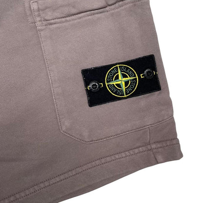Stone Island SS 2023 Brown Cotton Jogger Shorts