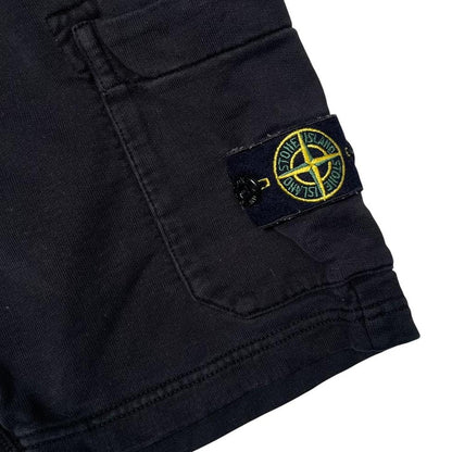 Stone Island SS 2020 Black Cotton Jogger Shorts
