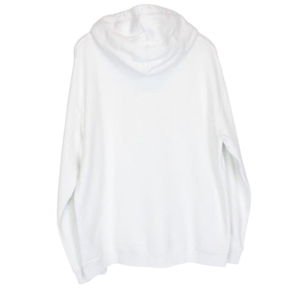 Valentino White Embossed Logo Oversized Hoodie Jumper