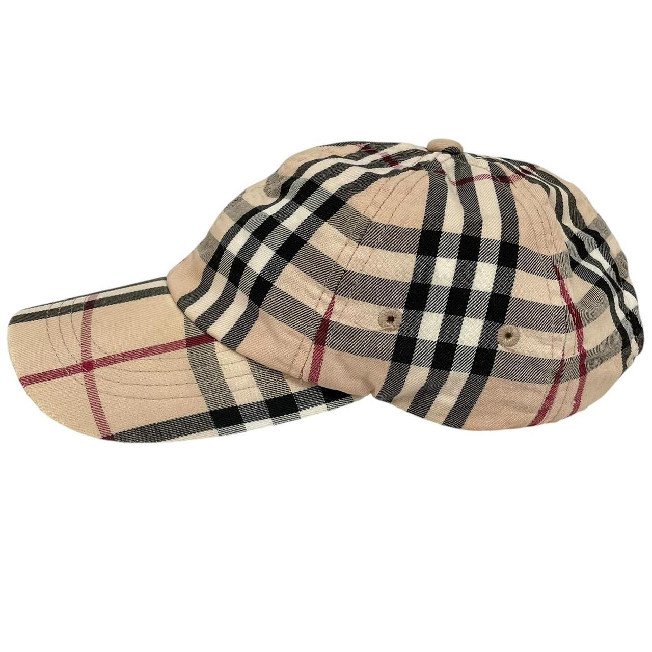 Vintage Burberry London Beige Nova Check Baseball Cap