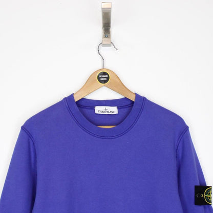 Stone Island AW 2021 Blue Cotton Sweatshirt Jumper