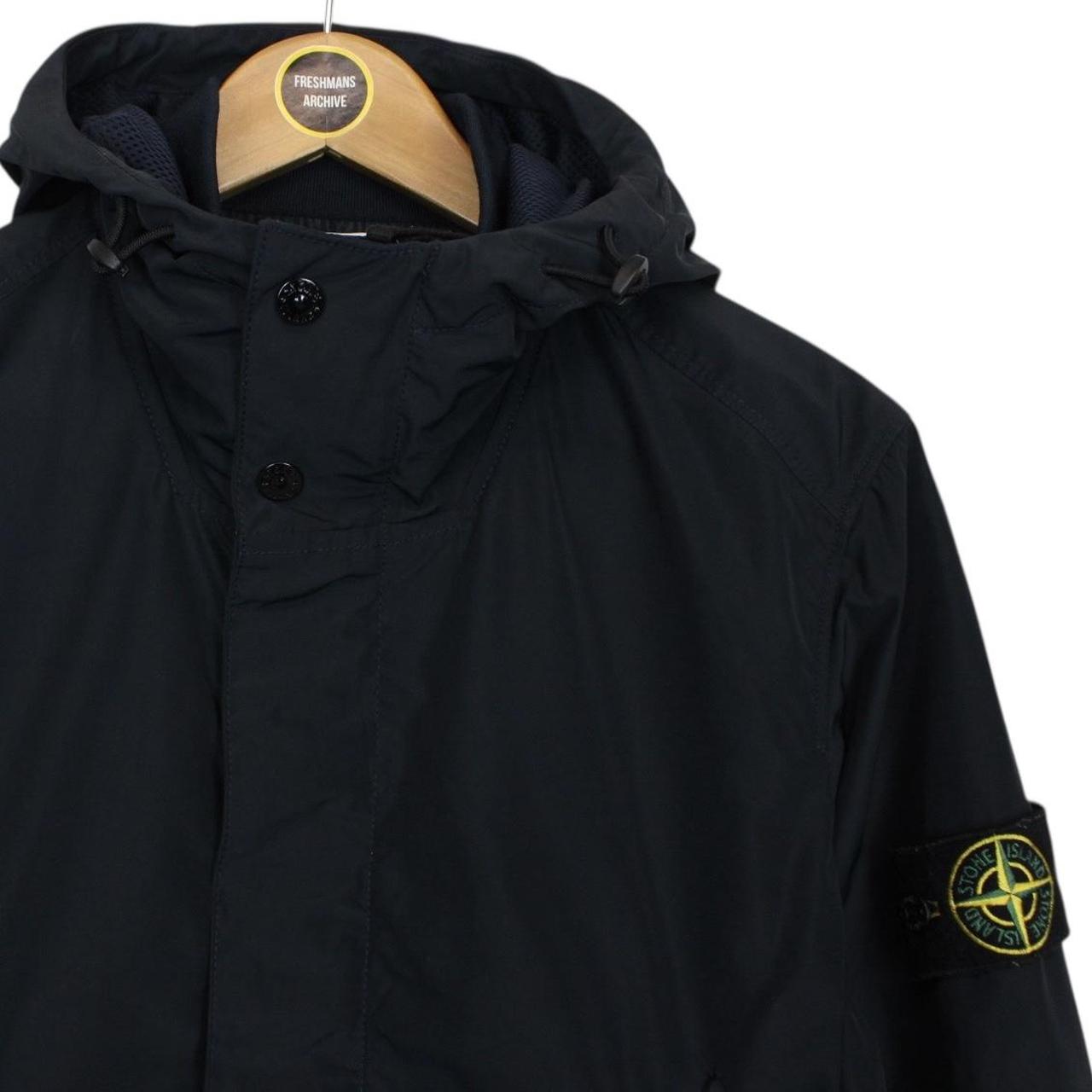 Stone Island SS 2016 Navy Blue Micro Reps Nylon Hooded Jacket