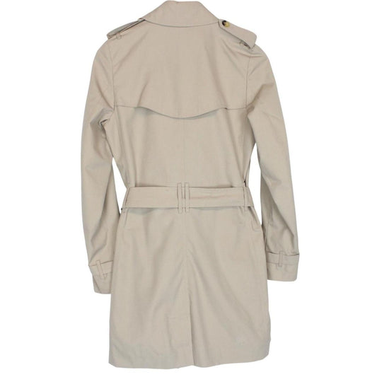 Burberry London Beige Nova Check Double Breasted Belted Trench Coat
