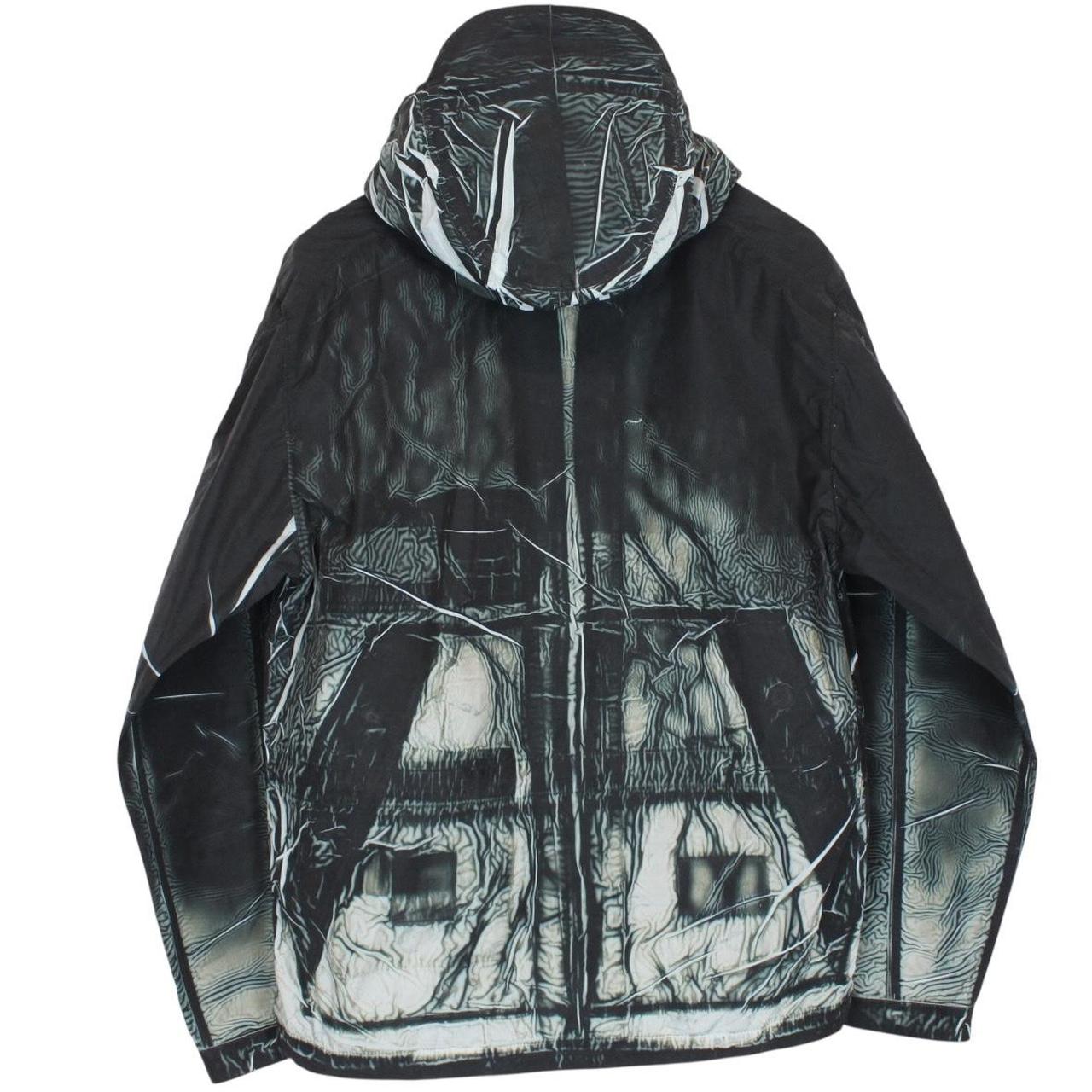 CP Company Metropolis Series Black Tracery Full Zip Lens Hooded Jacket