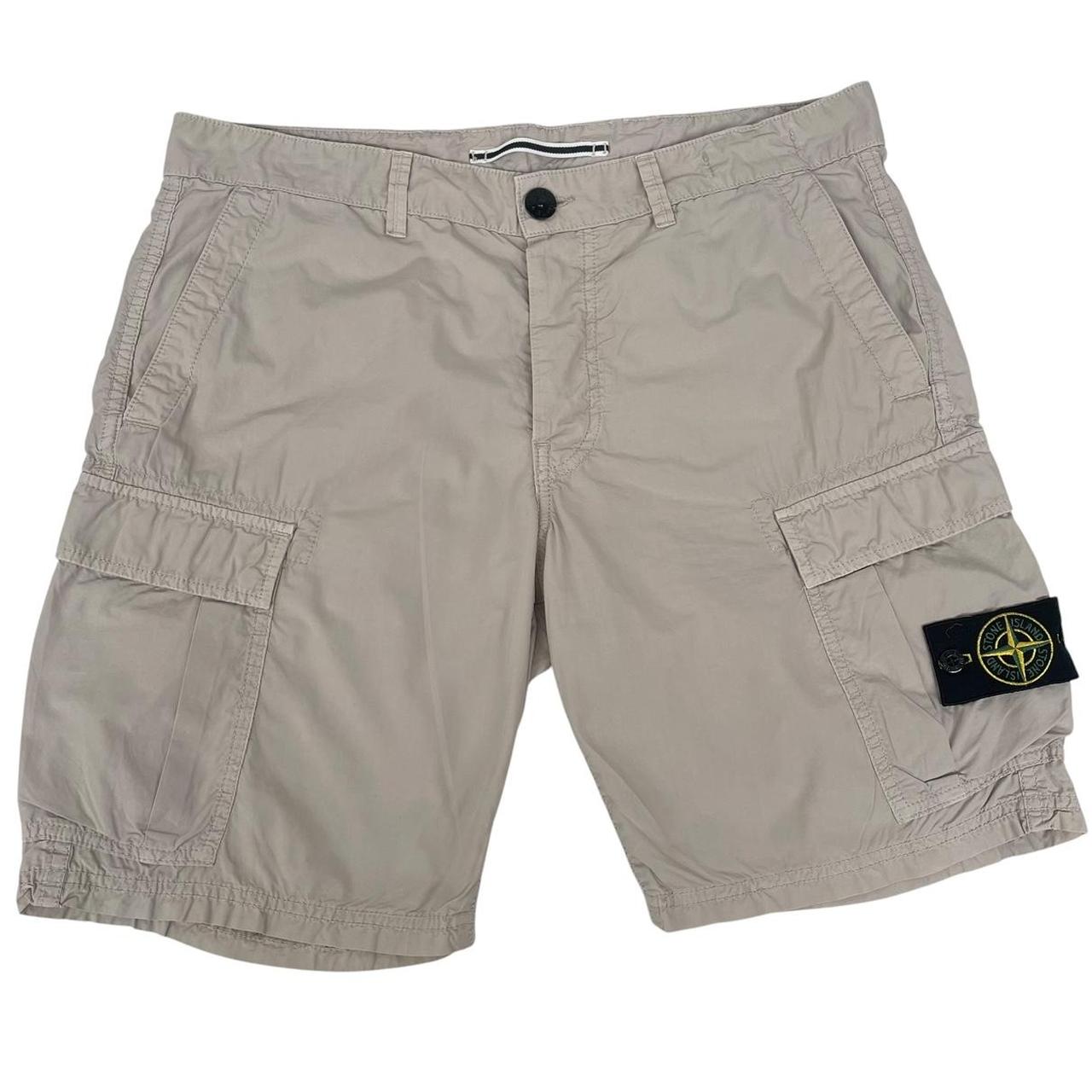 Stone Island SS 2016 Beige Bermuda Cotton Cargo Shorts