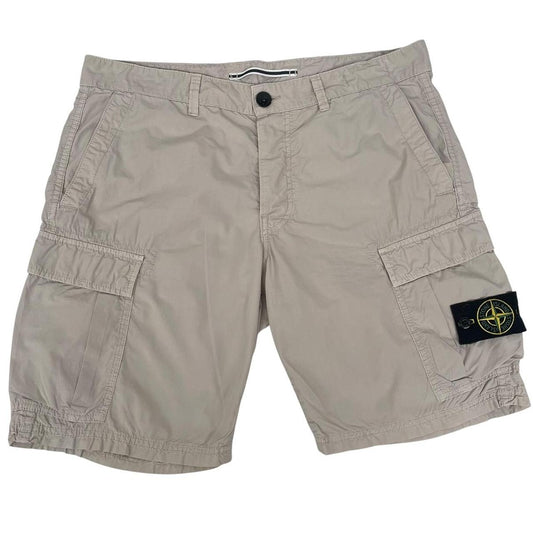 Stone Island SS 2016 Beige Bermuda Cotton Cargo Shorts