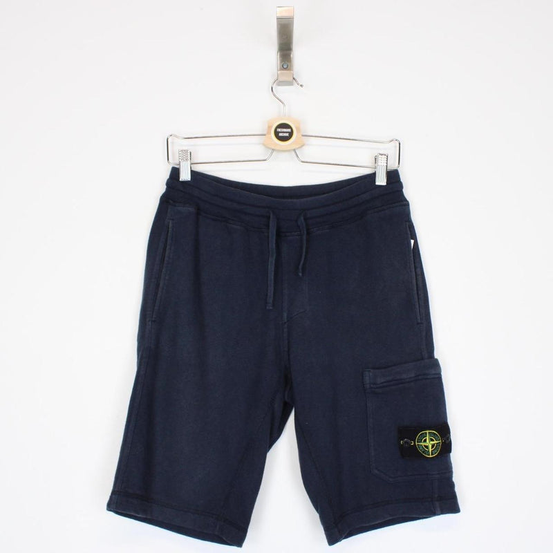 Stone Island SS 2014 Navy Blue Cotton Jogger Shorts