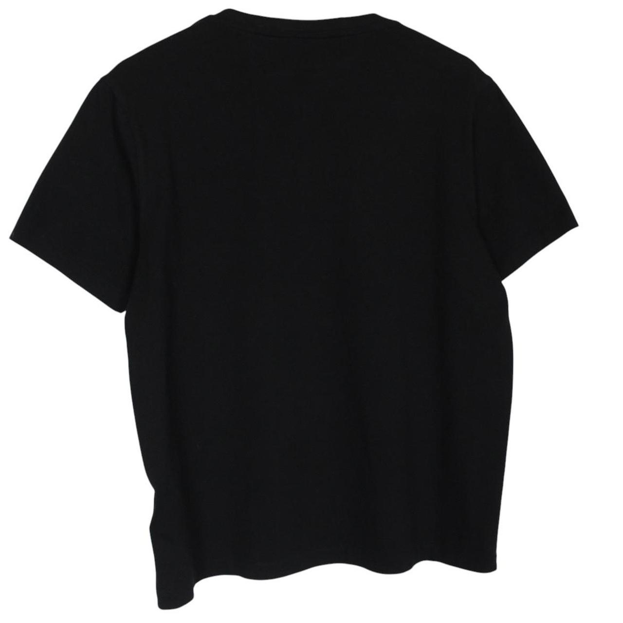 Polo Ralph Lauren black and white pocket t-shirt with logo print and cotton material.