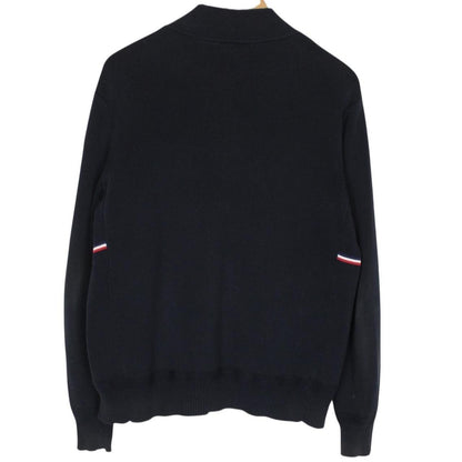 Moncler Navy Blue Full Zip Cotton/Nylon Cardigan Tricot Jacket