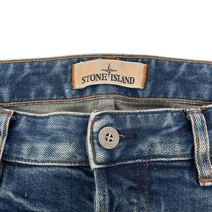 Stone Island AW 2017 Blue Slim Fit Denim Jeans