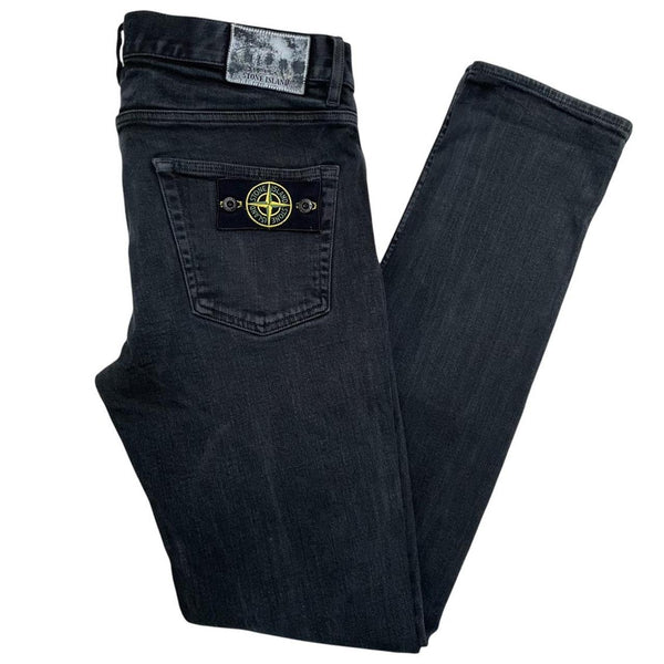 Stone Island AW 2018 Black Skinny Fit Denim Jeans