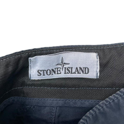 Stone Island SS 2017 Navy Blue Bermuda Cotton Cargo Shorts