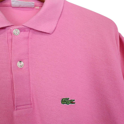 Vintage 90s Lacoste Pink Short Sleeve Cotton Polo Shirt