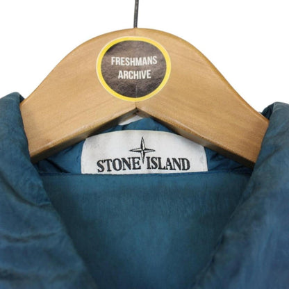 Stone Island SS 2018 Blue Full Zip Nylon Metal Overshirt Jacket