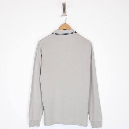 Stone Island AW 2016 Grey Long Sleeve Compass Polo Shirt