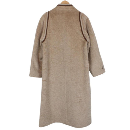 Vintage 80s Burberry Brown Llama Wool Coat