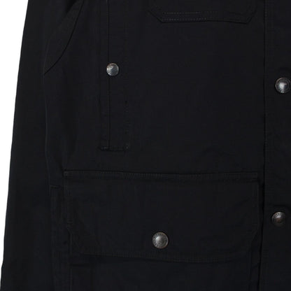 Burberry Black Nylon Blend Nova Check Multi Pocket Jacket