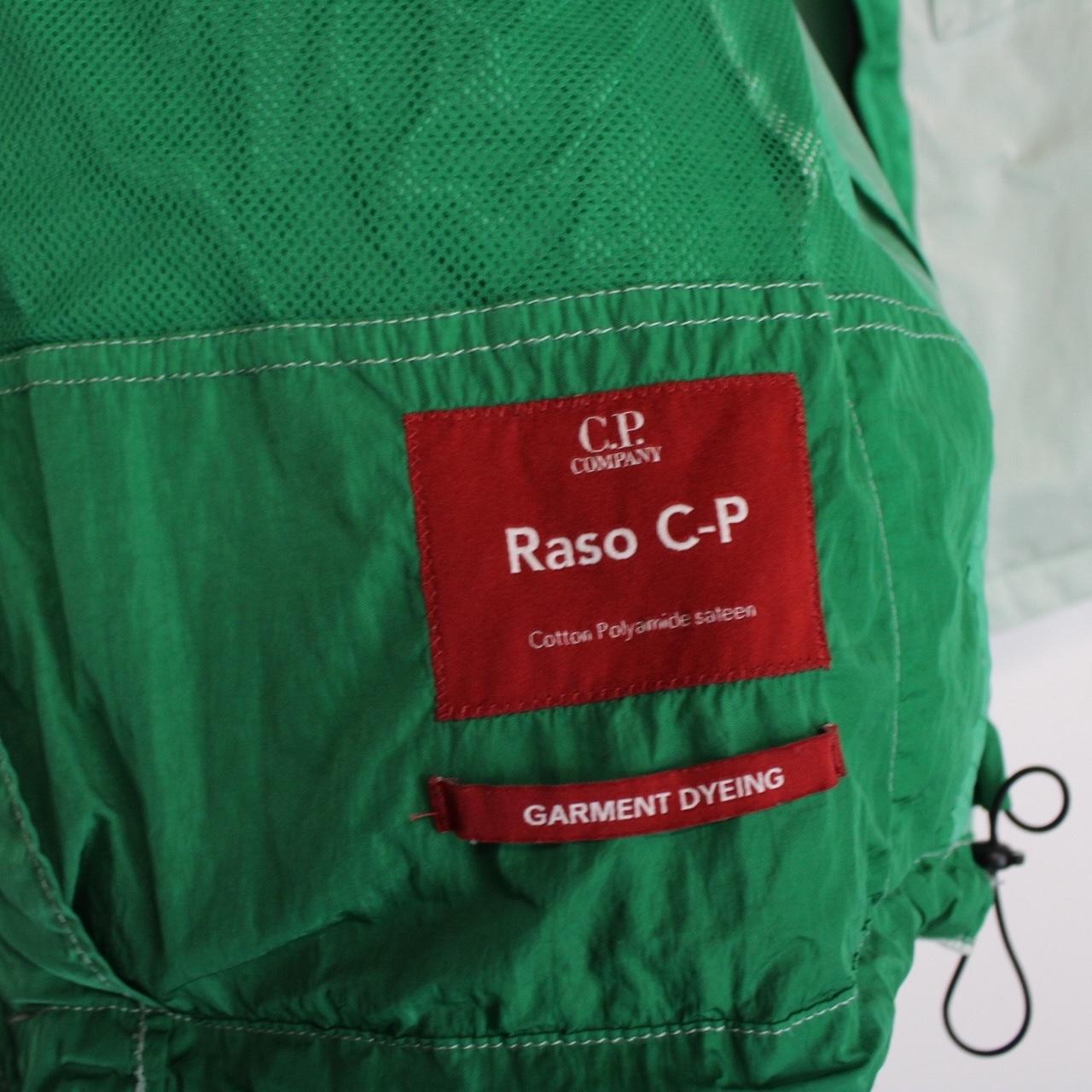 CP Company Mint Green Raso-CP Full Zip Goggle Jacket